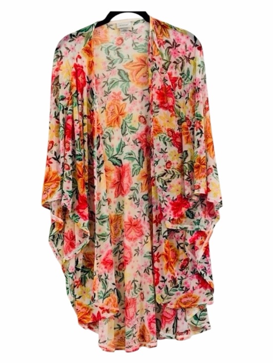 Avenue Jackets & Blazers - Avenue Floral Kimono Cardigan Open Front Duster Size 14/16